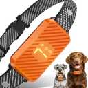 Dog Bark Collar for Large Medium Small Dogs, Effective No-Bark Collar, Smart Barking Collar, Rechargeable Bark Collar with 7-Level Sensitivity, 3 Beep & Vibration Modes, Waterproof, Orange