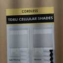 Top Down Bottom Up Cellular Shades Cordless Honeycomb Blinds for Indoor Windows, for Windows Size (19" W  48" H) Colour (White - Blackout)