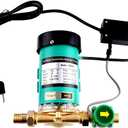 Pressure Pumps 115V/60Hz 3/4 inch Outlet 120W Water Pressure Booster Pump Automatic Shower Booster Pump with Water Flow Switch for Home Shower