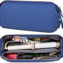 Hair Tools Travel Bag for Shark Flexstyle Dyson, Quilted Case Organizer Bag, Gift for Women Hair Accessories Storage Bag, Travel Hairdryer Portable Bag for Women, Blue