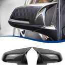 Side Mirror Cover Compatible with 3-Series F30 F31 F34 / 4-Series F32 F33 F36 / 2-Series F22 F23 / 1 Series F20 X1 E84 M2 F87 (Carbon Fiber Pattern, F22 F30 F32 F36)