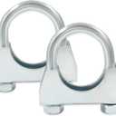 1-1/4'' U Bolt Muffer ExhaustHeavy Duty Exhaust Clamp with Saddle Style U-Bolt Pack of 2