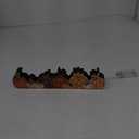 Yousoontic Thanksgiving Fall Pumpkin Decor Table Centerpieces Halloween Wooden Pumpkin Sign Decorations with LED Lights 3D Block Autumn Harvest Farmhouse Fall Decor for Home Mantel Desk Office Party