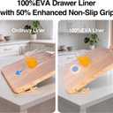 FLPMIX Clear Cabinet Shelf Liner: 23"W x 300"L Waterproof Easy to Cut Large