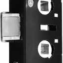 Storm Door 2 Piont Mortise Lock Body Replacement Fit for Pella Storm Door Handle Set Part (Black) (1 Pack)