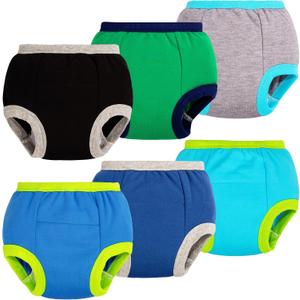BIG ELEPHANT Toddler Training Pants, Soft Cotton Absorbent Training Underwear for Baby Boys & Girls, Size: 2T