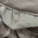 Ruffle Duvet Cover Beige Color, Polyester, King Size Set