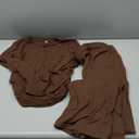 Darong Women's 2 Piece Lounge Sets 2026 Long Sleeve Tops and Wide Leg Pants Set Matching Travel Airport Outfit (Medium, Coffee)