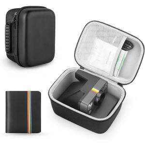 for Polaroid Now 3rd/2nd/Originals Onestep 2 VF/Now I-Type/OneStep+ Instant Camera, Hard Protective Cover Travel Carrying Storage Bag (Black with Album)