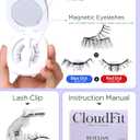 BEYELIAN Magnetic Eyelashes with Applicator Kit, Upgrade Soft Magnetic Lashes Reusable False Eyelashes Natural Look, No Glue Needed Eyelashes for Eye (Lightweight & Comfortable)