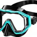 Kids Swim Goggles Snorkel Mask, Latest 3-Window Lens Wide Vision, Crystal Clear, Swimming Goggles Soft Nose Cover