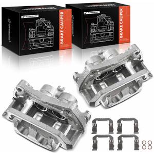 A-Premium Front Side Disc Brake Caliper Assembly with Bracket Compatible with Infiniti Models - FX35 2006-2013, FX45 2006-2008, FX37 2013, QX70 2014-2PC Set