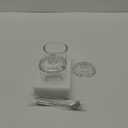 2 Set Glass Salt Cellar with Lid and Spoon Container for Kosher, Sea, Himalayan Salt, Candy, Pepper, Heavyweight Seasoning Jar, Dishwasher Safe, 8.7oz (White)