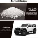 RT-TCZ Center Console Trim Cover Dashboard Control Panel Cover Decorative Interior Accessories Compatible with Jeep Wrangler JL JLU & Gladiator JT 2024+,White