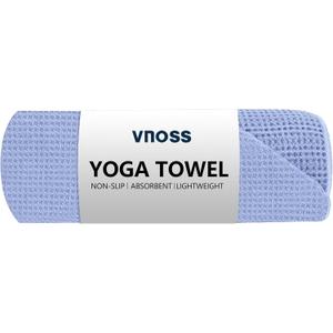 Yoga Towel - Mat-Sized, Microfiber, Super Absorbent, Anti-Slip, Injury Free, 24" x 72" - Best Bikram Yoga Towel - Exercise, Fitness, Pilates Gear