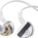 Linsoul 7HZ SONUS 1DD+1BA Dual Driver in Ear Monitor, HiFi in Ear Earphone IEM, with Detachable High-end Silver-Plated OCC Cable, Aluminum Back Cavity for Audiophile, Gaming Earbuds (Grey, 3.5mm)