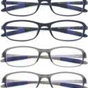 Computer Blue Light Blocking Reading Glasses(Flexible and Lightweight) UV Protection Readers Anti Eyestrain for Women Men