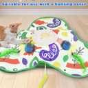 2 x Interactive Cat Toy Ball - Automatic Cat Toys for Indoor Cats with 3 Speeds Rechargeable Cat Toys for Small/Medium/Large Cats to Keep Them Busy (Blue)