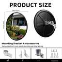 2 Pack 30 Inch Convex Traffic Mirror, Safety Security Corner Mirrors