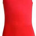 WEGETIT Gymnastics Leotards for Girls Sleeveless Black Leotard Toddler Dance Tank top Biketards with Shorts Kids Bodysuit