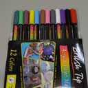 Dog Nail Polish Pens Quick Dry, 12 Colors Dog Safe Nail Polish Set Acrylic Paint Markers Beautiful Dog Nails Ideas Creative Dog Accessories Pet Care for Doggy Puppy Piggy Cats