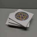 6 Pack Ceramic Trivets, 6.7" Hot Pads for Pots and Pans, Portable Hanging Hot Dish Mat, Heat Resistant Coaster, Non-Slip Hot Plate Mats for Kitchen Countertop, Table, Home Decor