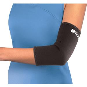 MUELLER Sports Medicine Elbow Compression Sleeve, Elbow Brace for Pain Relief for Men and Women, For Tennis, Golf, Painting, Factory-Line Work, and More, Black, X-Large