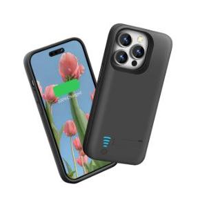 Sitong Battery Case for iPhone 16 Pro Max, 6000mAh Rechargeable Extended Battery Charging/Charger Case, Add 100% Extra Juice  Black