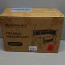 Folding Wagon Cart Foldable with Wheels, Adjustable Decker 150L-300L Capacity, All-Terrain Wheels & Brake, 450LBS Heavy Duty Collapsible Wagon for Beach, Camping, Outdoor