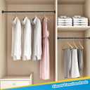 2pcs Spring Tension Rods 33 to 45 inch Adjustable Small Tension Curtain Rod No Drilling Expandable Tension Rod Black Spring Loaded Curtain Rods for Windows, Doorway, Closet