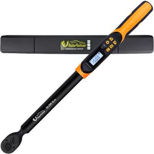 Digital Torque Wrench 1/2 Drive, 14.8-147.5 ft-lbs (20-200Nm), with Buzzer & LED Indicator, for Automotive, Motorcycle & Bicycle, 2% Accuracy