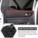 Aunginsy Car Inner Door Panel Strips Trim Compatible with Toyota Tundra Crew Max 2022-2026, Pickup Truck Front Rear Door Armrest Panel Molding Decorative Cover Protector ABS Interior Accessories