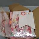 Avezano 168 PCS Burgundy Birthday Party Decorations Rose Gold Floral Birthday Tableware Set Floral Plates Napkins Supplies for Women Girls, Serves 24