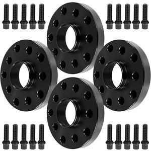OCPTY 4PCS 5x100/5x112 Wheel Spacers 20mm 14x1.5 Studs 57.1mm Center
