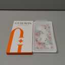 GVIEWIN for iPhone 12&iPhone 12 Pro Case Floral, with Screen Protector&Camera Lens Protector,[Non Yellowing] Soft Shockproof Clear Phone Protective Cover for Women, Flower Pattern 6.1" (Catharanthus/Pink)