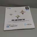 Art3d 10-Pack Heavy-Duty Peel and Stick Backsplash, 12 x 12 Inch Vinyl Seaglass Subway Design Stick on Wall Tile for Kitchen Living Room Home Decor, Aqua Blue