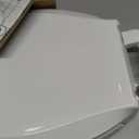 KOHLER 4636-RL-0 Cachet ReadyLatch Elongated Slow Close Toilet Seat, Soft Close Toilet Seat Quiet Lid, Contoured Grip-Tight Bumpers Installation Hardware, Apartment Essentials, White