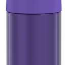 THERMOS FUNTAINER Water Bottle with Straw - 12 Ounce - Kids Stainless Steel Vacuum Insulated Water Bottle with Lid, Violet (Purple)