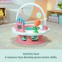 Bright Starts Disney Princess SuperSeat, Fun Baby Seat for Sitting Up, Playtime, and Meals, Ages 4 Months to 4 Years, Pink