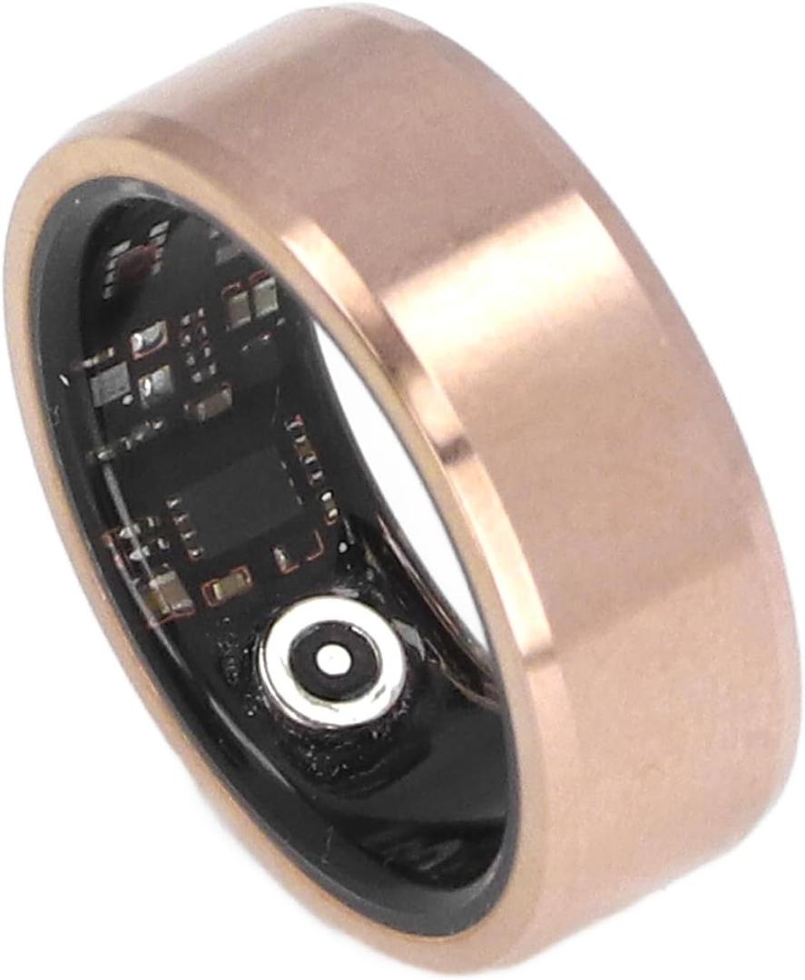 Yunir Smart Ring Health Tracker, Fitness Tracker Ring Monitoring Sleep Quality and Heart Rate, Waterproof Wearable Healthy Data Recorder with APP (No. 8)