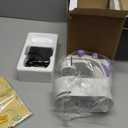 KPCB Tech Sewing Machine for Beginners [Full Set] with Finger Guard and Fabric Bundles - Mini Sewing Machine with Sewing Kits, Foot Pedal, US Adapter and Extension Table (White)