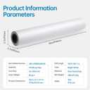 wide format, Inkjet Printer Paper 36 Inch x 150 ft 4 Roll, 2 Inch Core CAD Bond Rolls, 95 Bright, 30lb Plotter Paper for Wide Format Printer
