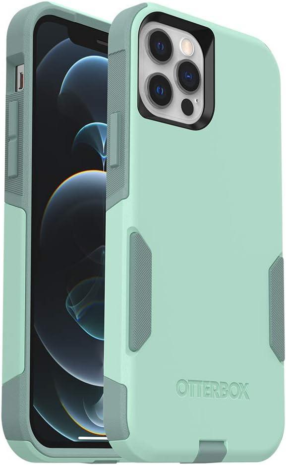 OtterBox iPhone 12 & iPhone 12 Pro Commuter Series Case - Ocean Way (Aqua SAIL/Aquifer), Slim & Tough, Pocket-Friendly, with Port Protection (Teal)