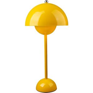Modern Mushroom Table Lamp Vintage Table lamp,Art Deco Indoor Lighting Fixture for Bedroom Living Room House Home Bedside Nightstand Office Kids Family (Yellow)