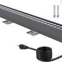 72W LED Wall Washer Lights- 40 8000LM 5000K Daylight White Linear Lights- IP65 Waterproof Outdoor Wall Washing Light- 120V Plug in LED Light Bar for Wall, Billboard, Commercial & Indoor Lighting