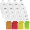 Plastic Bottles with Caps,24 Pack Clear Juice Bottles Flask Bottle Reusable Mini Beverage Container,Clear Bulk Drink Containers with Lids for Juicing, Smoothie, Drinking and Other Beverages (4 Oz)