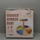 Vanplay Wooden Sit and Spin - Classic Spinning Activity Toy for Toddlers Age 3 4 5, Early Development & Activity Kids Toy