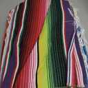 6 Pack Mexican Table Runners 14 x 84 Rainbow Colors Large Boho Mexican Theme Party Decoration for Cinco de Mayo Fiesta Party 6 Serape Table Runner (14 x 84)