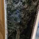 8 FT Pre-Lit Christmas Tree 3-Minute Quick Shape Flocked Decor with 600 LED Lights