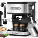 Empstorm 20 Bar Espresso Machine, Cappuccino Machines with Milk Frother Steam Wand, Latte Machine for Home & Barista, Automatic Shut-off Function
